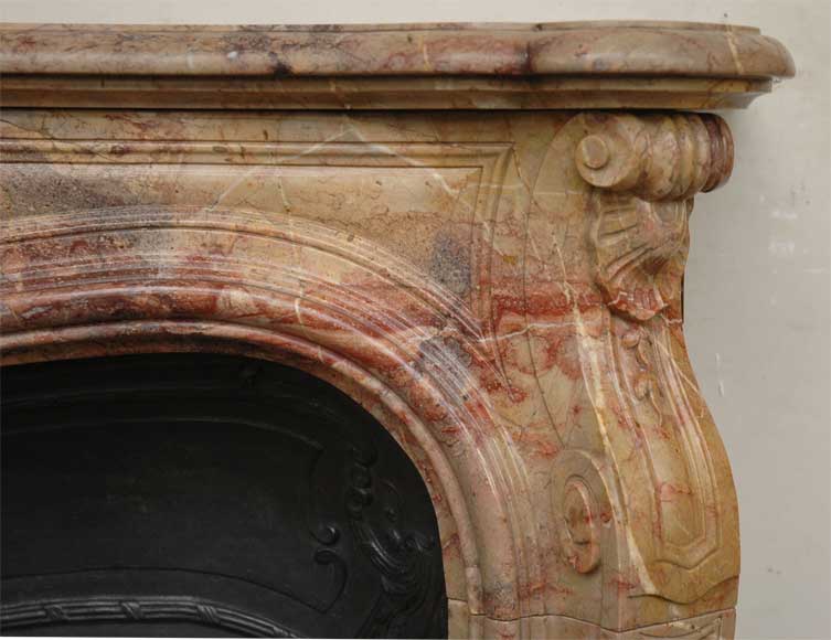 Louis XV style fireplace in Sarrancolin