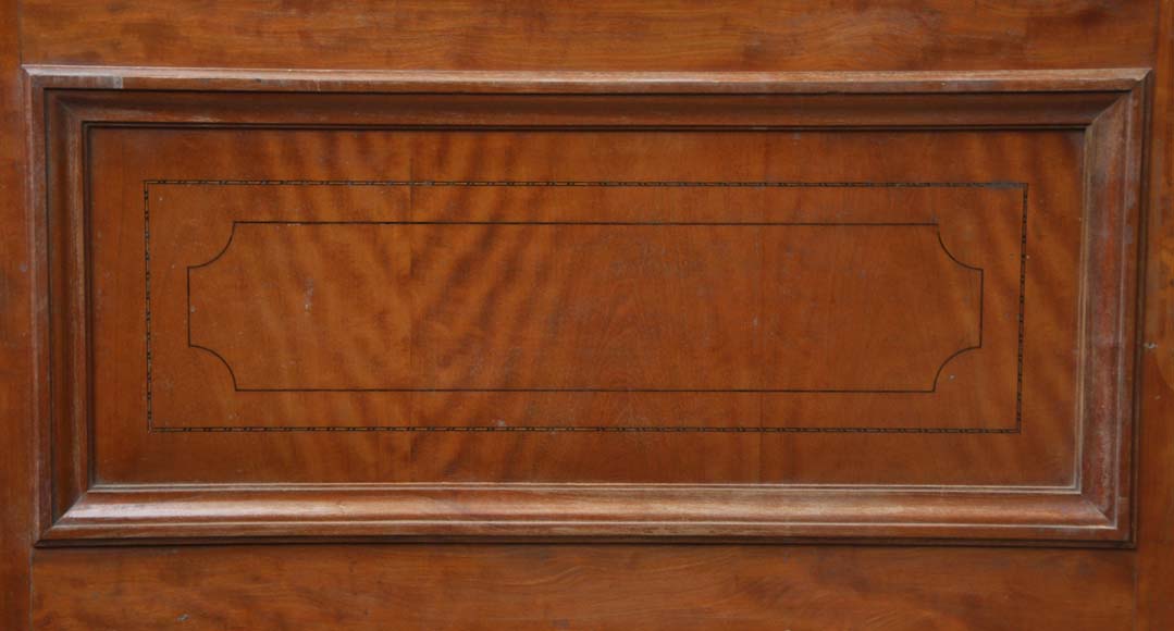 One double-door and two doors made out of mahogany with marquetry frieze decoration-6