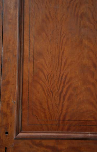 One double-door and two doors made out of mahogany with marquetry frieze decoration-9