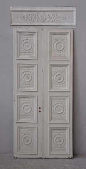 Double neo-classic door based on a drawing by Percier and Fontaine-0