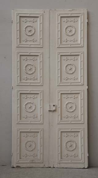 Double neo-classic door based on a drawing by Percier and Fontaine-7
