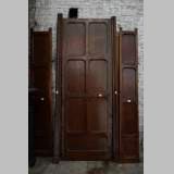 Antique large door in oak with paneled decoration, circa 1900
