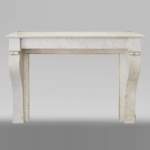 Antique Restoration style fireplace in Carrara marble