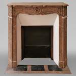 Small Pompadour model fireplace in Enjugerais marble