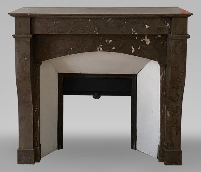 Louis Philippe mantel in Champlain black marble-0