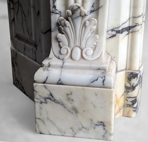 Regency style mantel in Paonazzo marble, 19th century-7