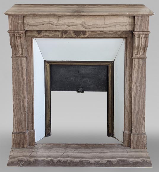 Small Napoleon III style mantel in Lunel marble-0