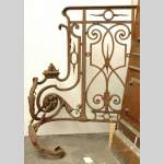 Wrought iron newel post - Reference 9137&nbsp;Width&nbsp;2' 9'' ⅛&nbsp;Height&nbsp;3' 11'' ¼