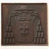 Rare plaque de cheminée - Réf.9165 Largeur 88cm Hauteur 82cm Rare plaque de cheminée - Réf.9165 Largeur 88cm Hauteur 82cm