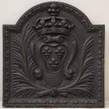 Plaque de cheminée du 18ème siècle - Réf.9221&nbsp;Largeur&nbsp;65cm&nbsp;Hauteur&nbsp;63cm