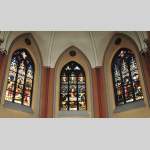 Stained glass window with the last supper - Reference 9252&nbsp;Width&nbsp;5' 10'' ⅞&nbsp;&nbsp;&nbsp;180cm&nbsp;Height&nbsp;11' 9'' &nbsp;&nbsp;&nbsp;358cm
