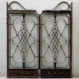 Porte double en fer forgé attribuée à Subes. - Réf.9268&nbsp;Largeur&nbsp;105cm&nbsp;Hauteur&nbsp;123cm