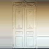 Eleven pairs of 19th century wood and stucco doors - Reference 9322 Width 4' 2'' Height 7' 11'' ⅝ Eleven pairs of 19th century wood and stucco doors - Reference 9322 Width 4' 2'' Height 7' 11'' ⅝