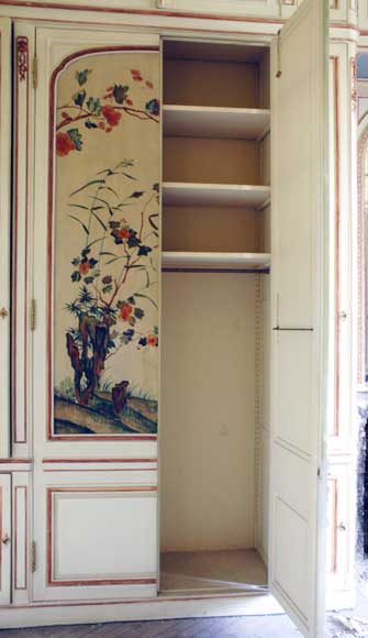 Paneled room with Coromandel lacquer panels-21