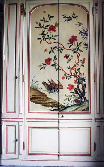 Paneled room with Coromandel lacquer panels-24