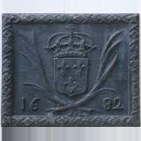 Coat of arms of France fireback - Reference 9424&nbsp;Width&nbsp;3' 4'' ½&nbsp;Height&nbsp;2' 9'' ½
