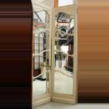 Wood and stucco mirror doors - Reference 9430 Width 4' 11'' ½ Height 9' 8'' ⅞ Wood and stucco mirror doors - Reference 9430 Width 4' 11'' ½ Height 9' 8'' ⅞
