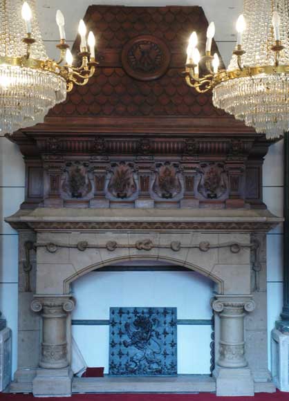 Oak_Four_Season_Mantel_on_stone_column_base.jpg