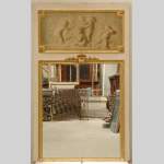 19th century trumeau with 18th century painting of putti  - Reference 9460&nbsp;Width&nbsp;4' 3'' ⅛&nbsp;Height&nbsp;6' 11'' ½