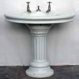 19th century enameled sink - Reference 9471&nbsp;Width&nbsp;3' 1'' ¾&nbsp;Height&nbsp;2' 9'' ⅛