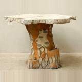 "Rocaille" garden table - Reference 9518 Width 3' 6'' ⅛ 107cm Height 2' 5'' ⅛ 74cm "Rocaille" garden table - Reference 9518 Width 3' 6'' ⅛ 107cm Height 2' 5'' ⅛ 74cm