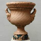 19th century cast iron garden vase