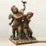 Three cherubins statue by the Val d'osne