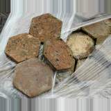 Two pallets of hexagonal terra cotta floor tiles 