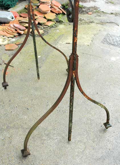 19th century iron water well head-2