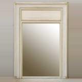 Trumeau in the Louis XVI style painted white with gold trim