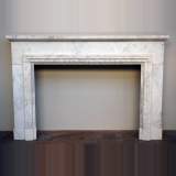 Louis XVI style white marbre mantel from 1914
