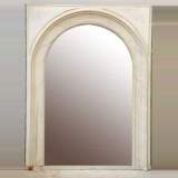Arched top Trumeau with faux marble décor