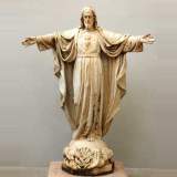 Cast iron statue of Christ