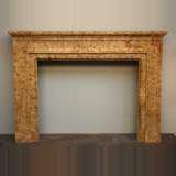 Yellow marble mantel made in 1914