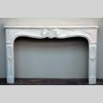 Semi-statuary marble mantel made in 1960
