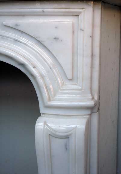 Semi-statuary marble mantel made in 1960-2