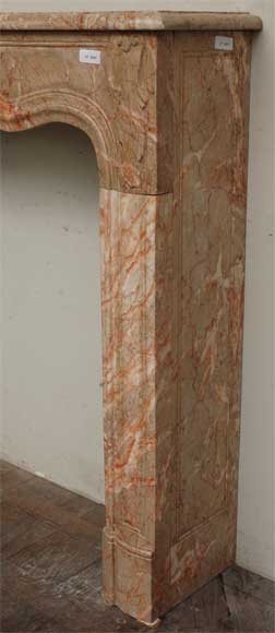 Louis XV style marble mantel-4