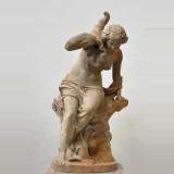 Antique cast iron statue signed by Ducel