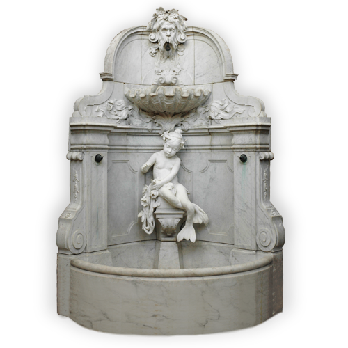 Fountains, wells, basins