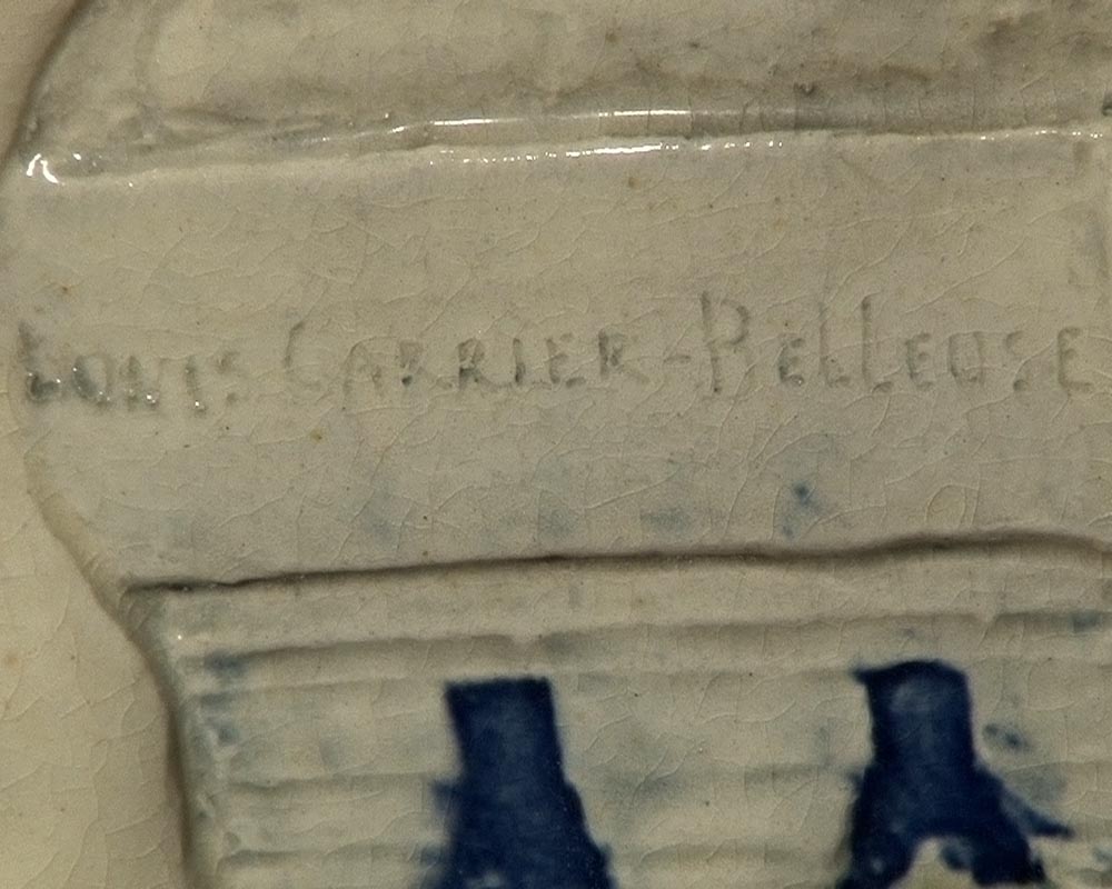 CARRIER BELLEUSE Louis Robert, Extraordinary vase with Urania , science allegory. CARRIER BELLEUSE Louis Robert, Extraordinary vase with Urania , science allegory.-7