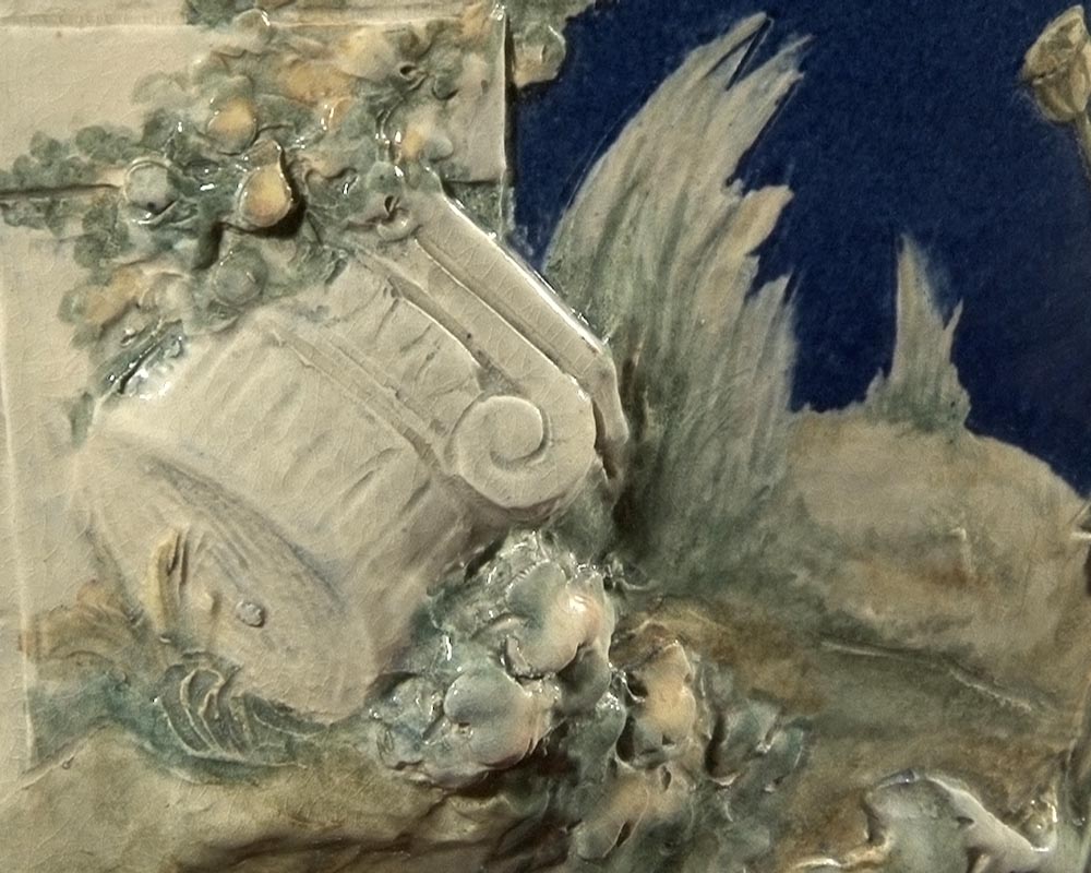 CARRIER BELLEUSE Louis Robert, Extraordinary vase with Urania , science allegory. CARRIER BELLEUSE Louis Robert, Extraordinary vase with Urania , science allegory.-8