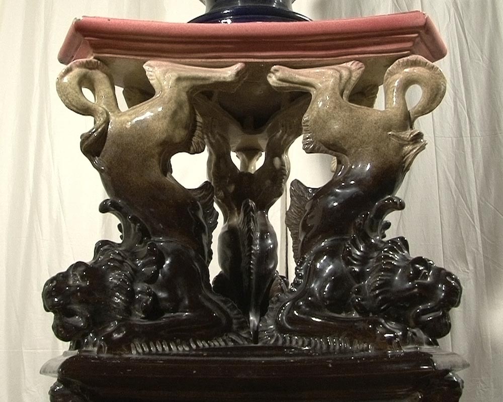 CARRIER BELLEUSE Louis Robert, Extraordinary vase with Urania , science allegory. CARRIER BELLEUSE Louis Robert, Extraordinary vase with Urania , science allegory.-9