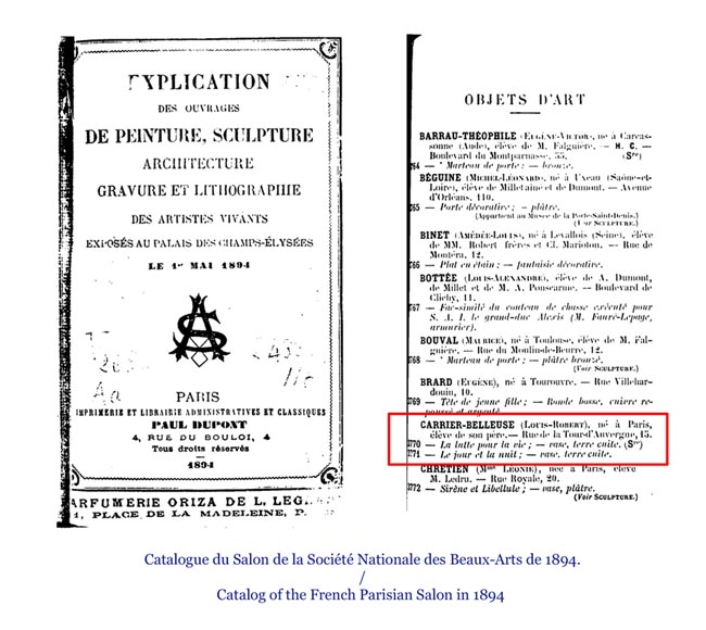 CARRIER BELLEUSE Louis Robert, Extraordinary vase with Urania , science allegory. CARRIER BELLEUSE Louis Robert, Extraordinary vase with Urania , science allegory.-10