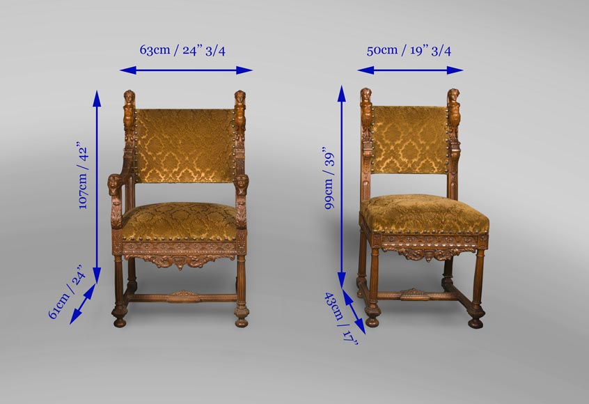 The seats  coming from an exceptional furniture set realized by Moses Michelangelo Guggenheim for the Palazzo Papadopoli in Venice, Italy The seats  coming from an exceptional furniture set realized by Moses Michelangelo Guggenheim for the Palazzo Papadopoli in Venice, Italy-11