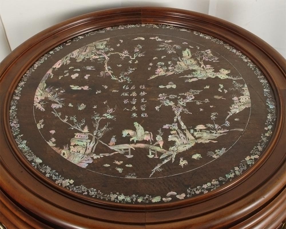 Maison des Bambous de Perret et Vibert (attrib. to), Large central coffee table. Maison des Bambous de Perret et Vibert (attrib. to), Large central coffee table.-3