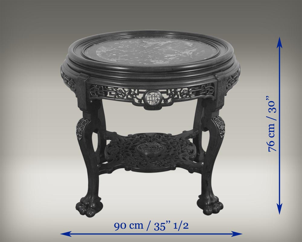 Maison des Bambous de Perret et Vibert (attrib. to), Large central coffee table. Maison des Bambous de Perret et Vibert (attrib. to), Large central coffee table.-5
