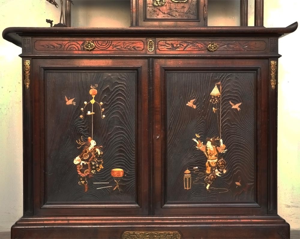 Gabriel VIARDOT, Japanese cabinet "Circus games" Gabriel VIARDOT, Japanese cabinet "Circus games"-8