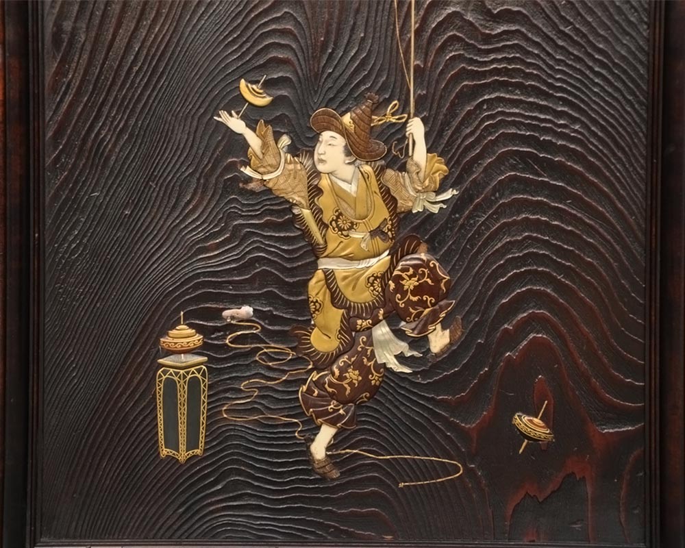 Gabriel VIARDOT, Japanese cabinet "Circus games" Gabriel VIARDOT, Japanese cabinet "Circus games"-9