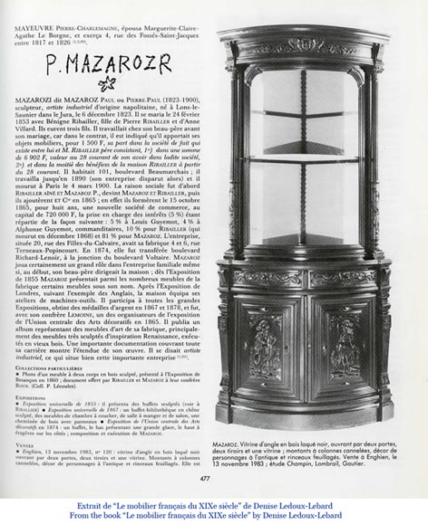 Beautiful antique carved walnut wood dining room set by the french cabinetmaker Paul Mazaroz Beautiful antique carved walnut wood dining room set by the french cabinetmaker Paul Mazaroz-18