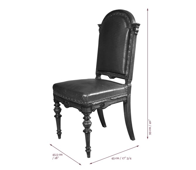 Beautiful antique carved walnut wood dining room set by the french cabinetmaker Paul Mazaroz Beautiful antique carved walnut wood dining room set by the french cabinetmaker Paul Mazaroz-22